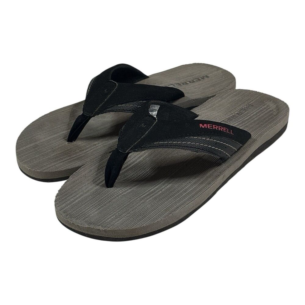Merrell Women’s Performance Comfort Flip Flops Thong Sandals Black Rose Red US 7